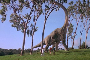 Scene from Universal Studios Jurassic Park.  